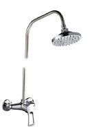 Смеситель с душевой стойкой d-40 ПСМ-514 - КТ/017 (ДВЕ ЧАСТИ) ДУШ тип См-ДшОРНТр