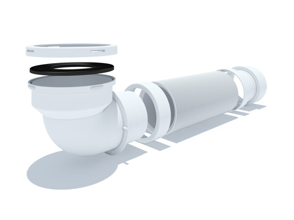 K732R Слив Ани для унитаза гибкий, L365-1085мм