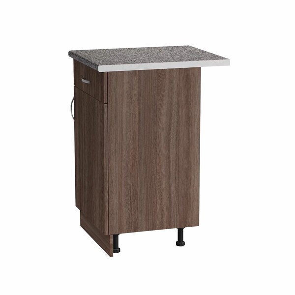 Рабочий стол 40 цвет Дуб темный (1 ящик) столешница Гранит SANTREK HOME (ЛДСП)