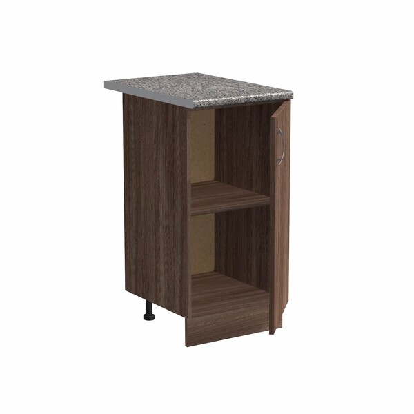 Рабочий стол 50 цвет Дуб темный столешница Гранит SANTREK HOME (ЛДСП)