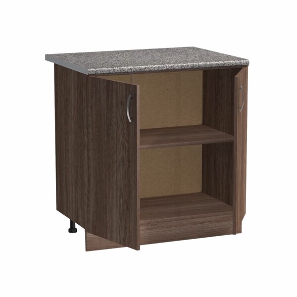 Рабочий стол 60 цвет Дуб темный столешница Гранит SANTREK HOME (ЛДСП)