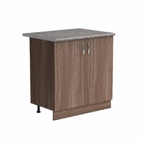 Рабочий стол 60 цвет Дуб темный столешница Гранит SANTREK HOME (ЛДСП)