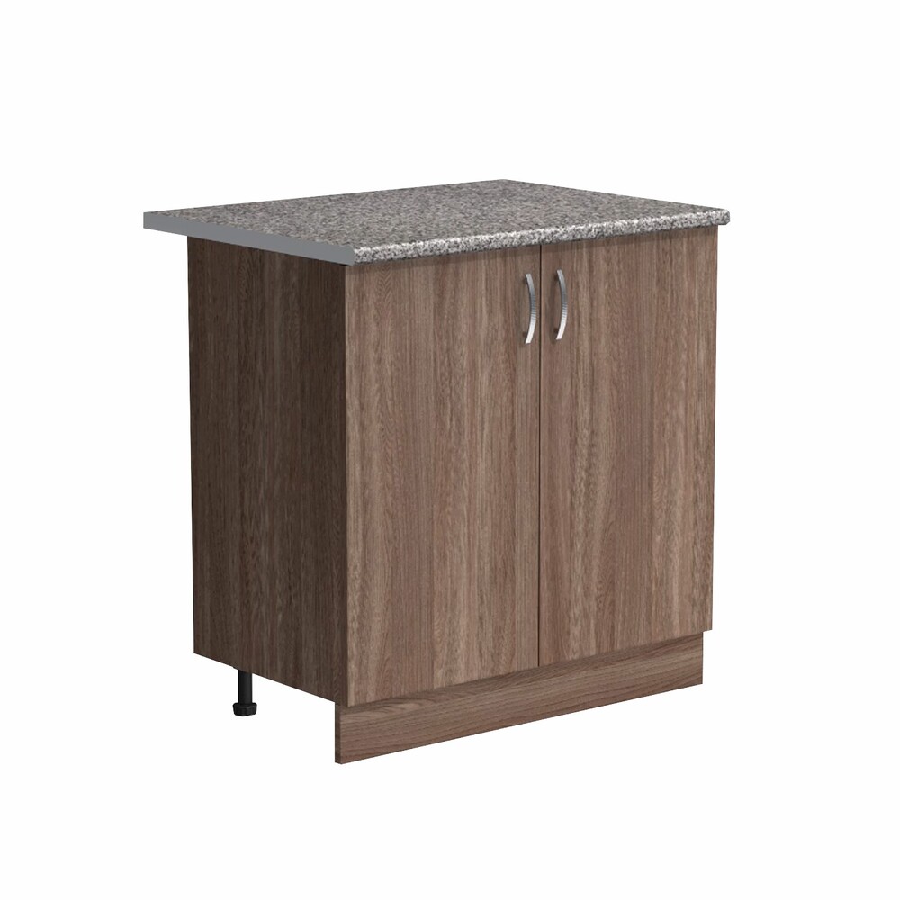 Рабочий стол 80 цвет Дуб темный столешница Гранит SANTREK HOME (ЛДСП)