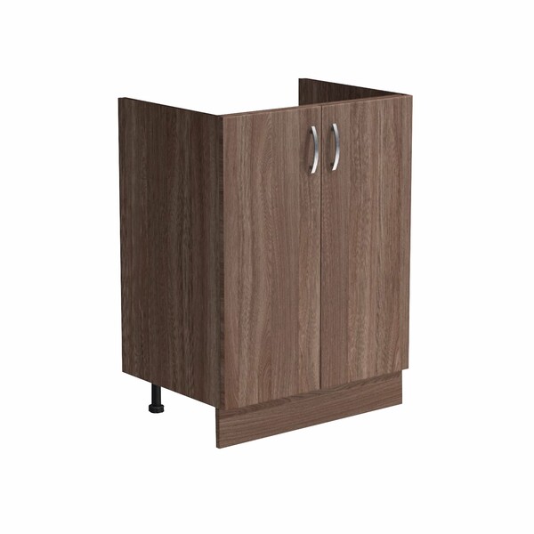 Тумба 60*50 цвет Дуб темный (2 дверцы) SANTREK HOME (ЛДСП)