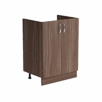 Тумба 80*60 цвет Дуб темный (2 дверцы) SANTREK HOME (ЛДСП)