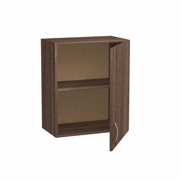 Шкаф для посуды 50 цвет Дуб темный SANTREK HOME (ЛДСП)