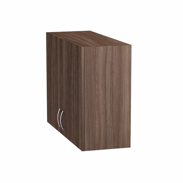 Шкаф для посуды 80 цвет Дуб темный (под сушку) SANTREK HOME (ЛДСП)