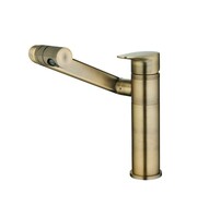 1055С-17 Смеситель Тюльпан LEDEME БРОНЗА шар, излив и аэратор вращаются на 360 