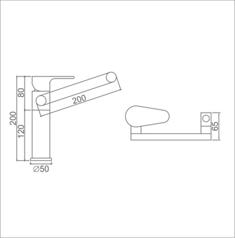 1055С-17 Смеситель Тюльпан LEDEME БРОНЗА шар, излив и аэратор вращаются на 360 