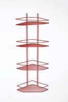 Полка угловая 4 яруса, трапеция 4896-4 СТК (красная) РОССИЯ