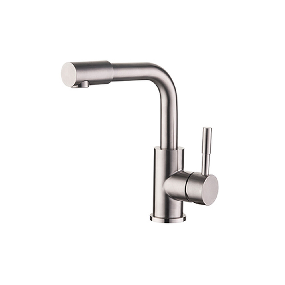 1098-4 Смеситель Тюльпан LEDEME d-35 НЕРЖАВЕЙКА (сатин)