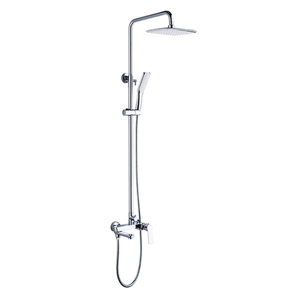 2414 Смеситель Ванна LEDEME с душевой стойкой d-35 тропическим душем