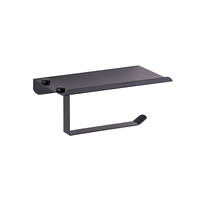 5503-4/L Бумагодержатель с полкой (черный)