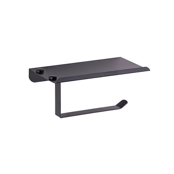 5503-4/L Бумагодержатель с полкой (черный)