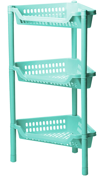 Полка угловая ЕВРО 3 секц, Фисташковый 38,5х26,5х68 ("М-пластика") (М 2756)