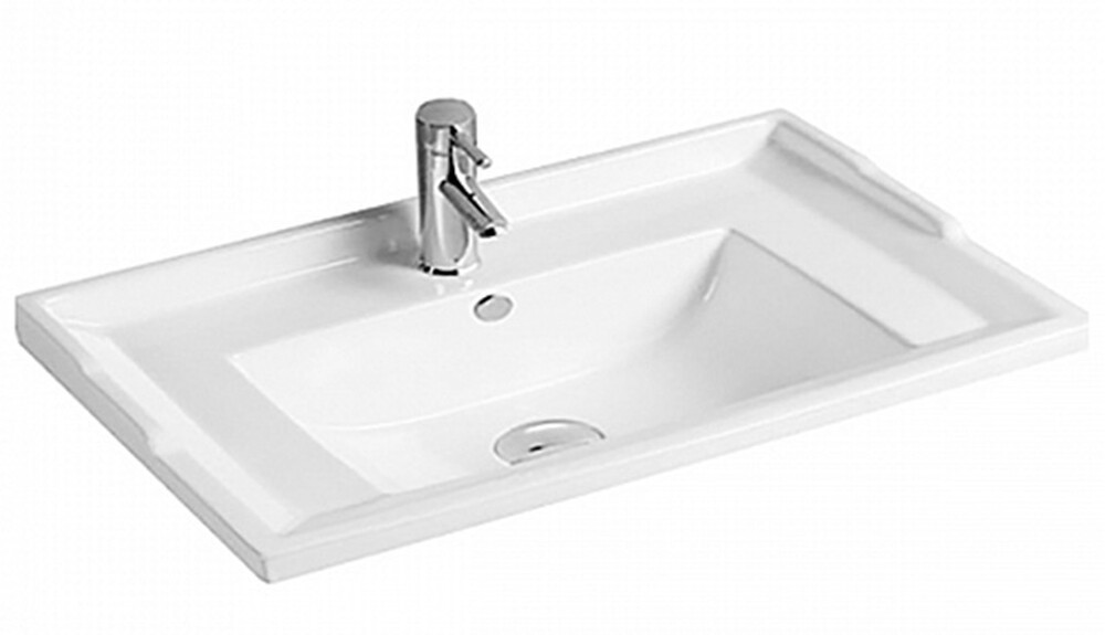 800-F80 Умывальник-столешница для ванной врезная 810,5х470х220 MELANA