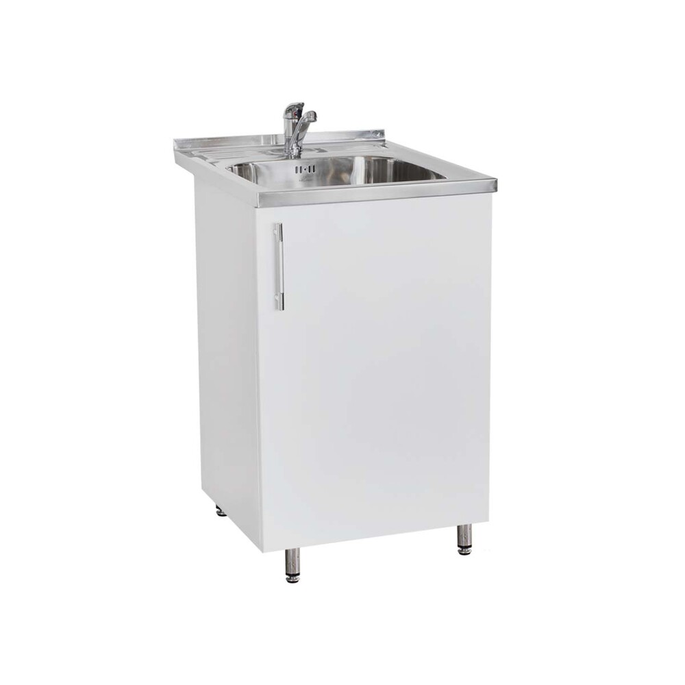 Тумба 50*50 Серебристый металлик фасад МДФ SANTREK HOME