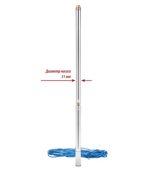 Центробежный скважинный насос BELAMOS 2'TF-30/1 (515 Вт, 1000л/ч, 30м, каб. 15м)