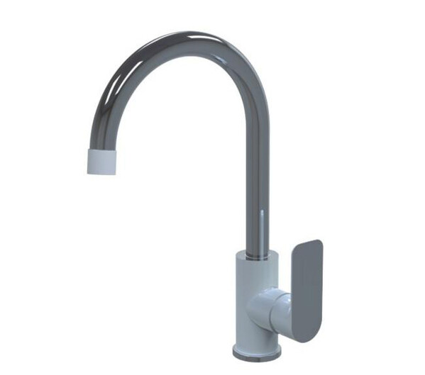 G4048 Смеситель Кухня GAPPO d-35 белый/хром