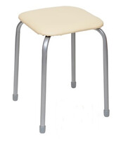 Табурет Эконом КВАДРАТ винилискожа Бежевый ТЭ3/Б NIKA*