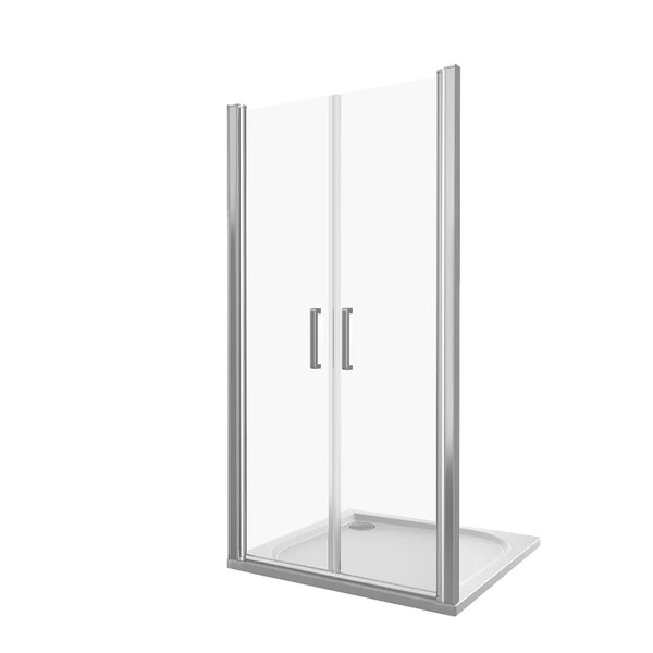 Душ.ограждение GOOD DOOR FANTASY SD-100-F-CH Прямое, стекло прозр с рис ФЭНТАЗИ 6мм (б/поддона и автослива) Распродажа ***