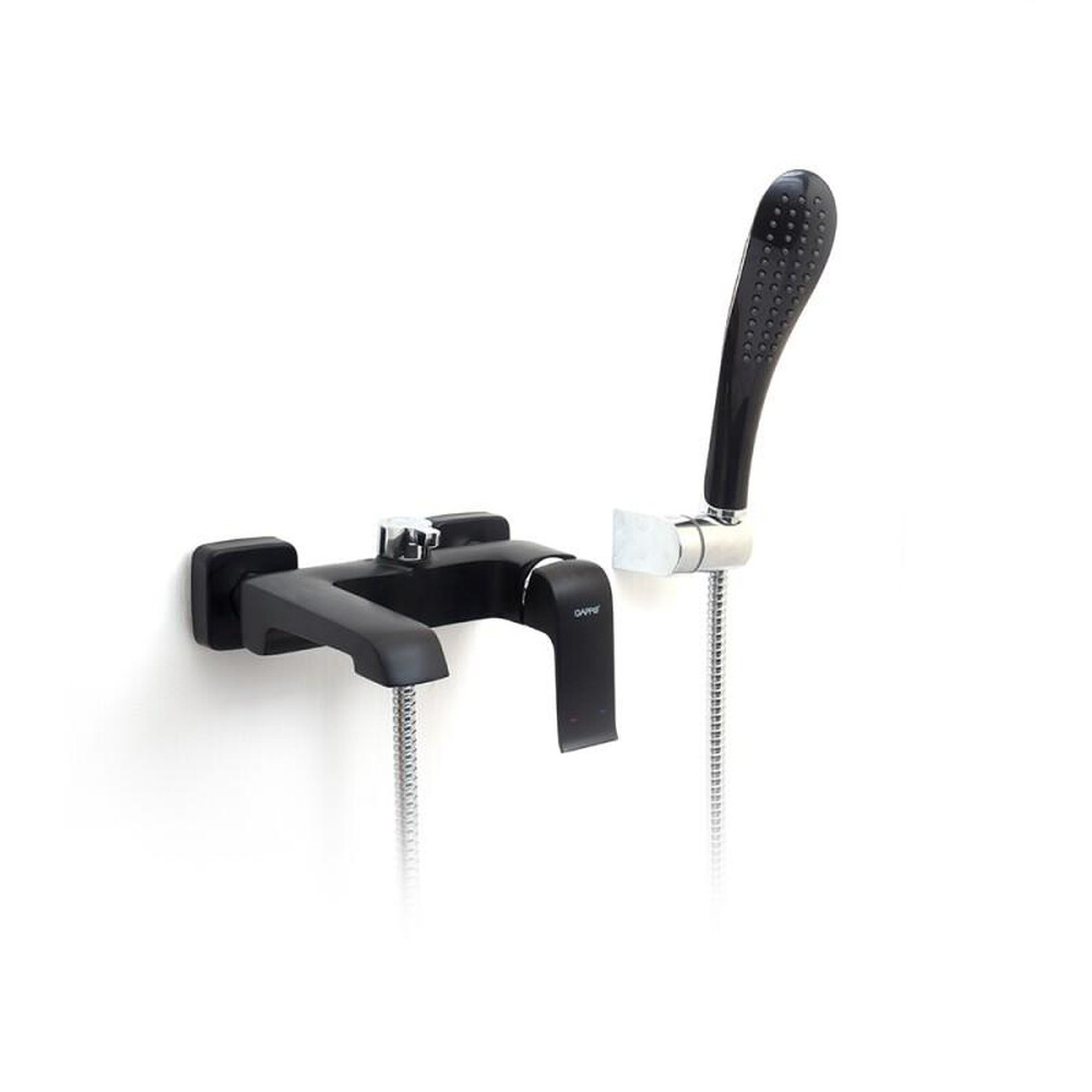 G3250 Cмеситель Ванна GAPPO d-35 короткий нос (черный)