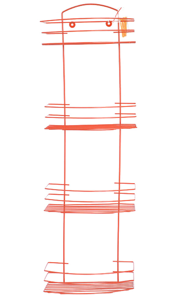 Полка прямая 4 яруса 8525-4 СТК (красная) РОССИЯ