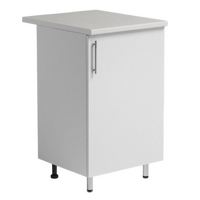 Рабочий стол 50 Белый металлик фасад МДФ столешница цвет (САХАРА) SANTREK HOME