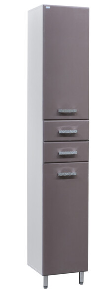 Пенал SANTREK HOME "Марта-35" (Шоколад) 2 двери 2 ящика с корзиной Правый 350х1900х350 *