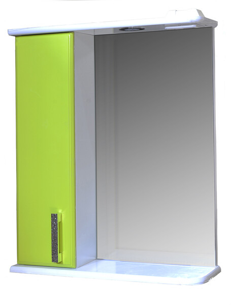 Зеркало-шкаф SANTREK HOME "Марта-55" (Лайм) Левый 550*725*180 *