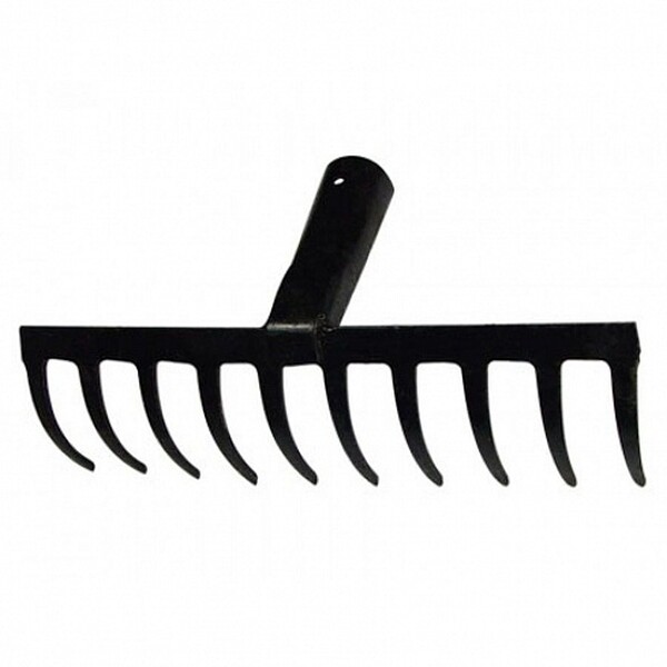 Грабли садово-огородные прямые 10 зубые б/ч