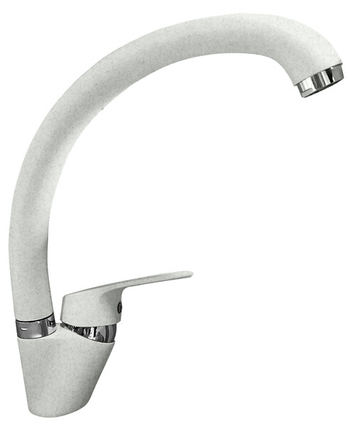 Смеситель Кухня QUARZ GRANFEST  Z3323 d=35 боковой (белый)