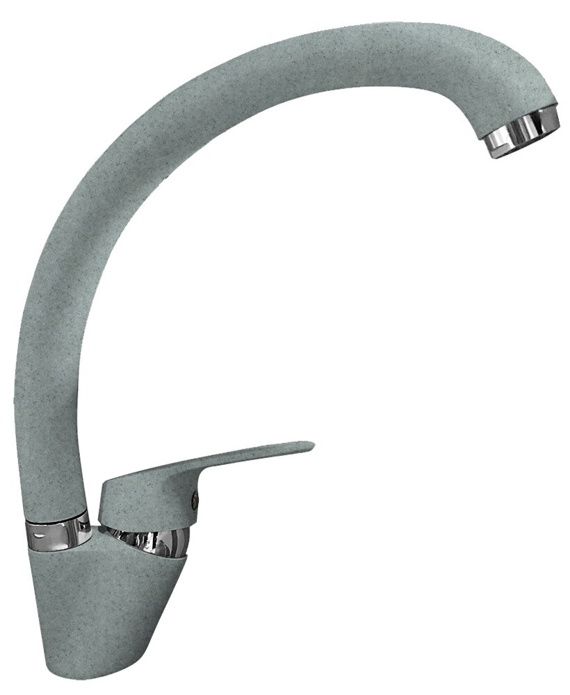 Смеситель Кухня QUARZ GRANFEST  Z3323 d=35 боковой (серый)