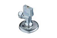 Кран угловой 1/2-3/8 с цангой на 10 мм с отраж 723 L86