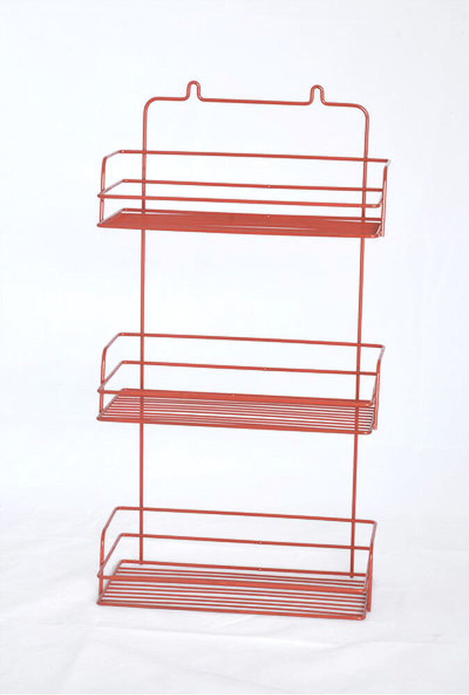 Полка прямая 3 яруса 8217-3 СТК (красная) РОССИЯ