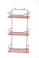 Полка прямая 3 яруса 8214-3 СТК (красная) РОССИЯ