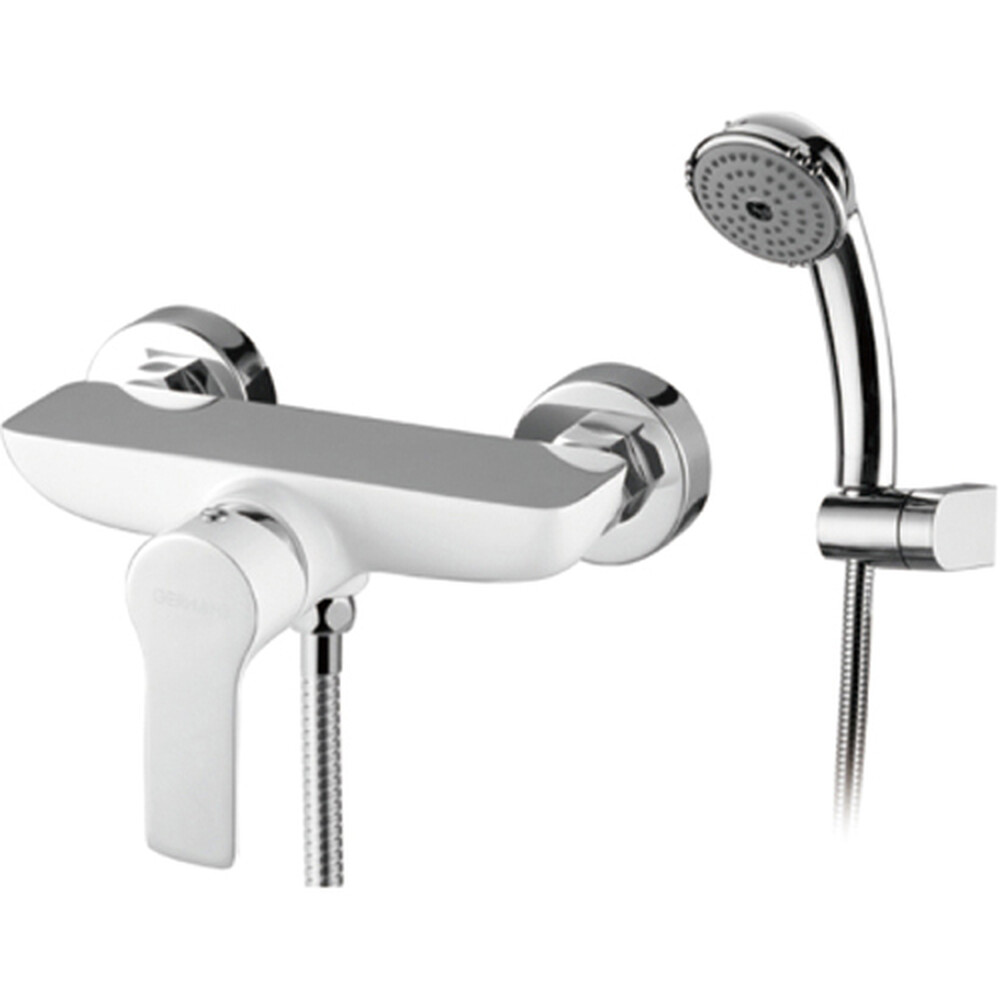 К12015W Смеситель для Душ Кабины GERHANS d-35 (белый/хром)