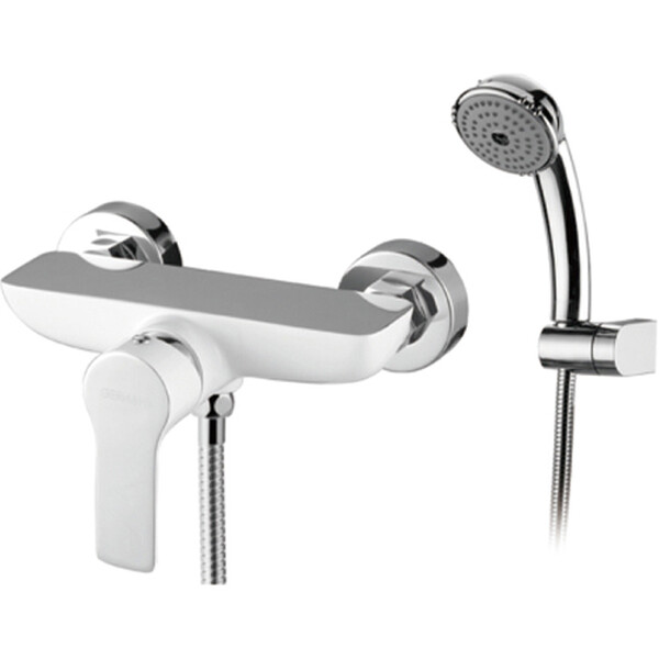 К12015W Смеситель для Душ Кабины GERHANS d-35 (белый/хром)