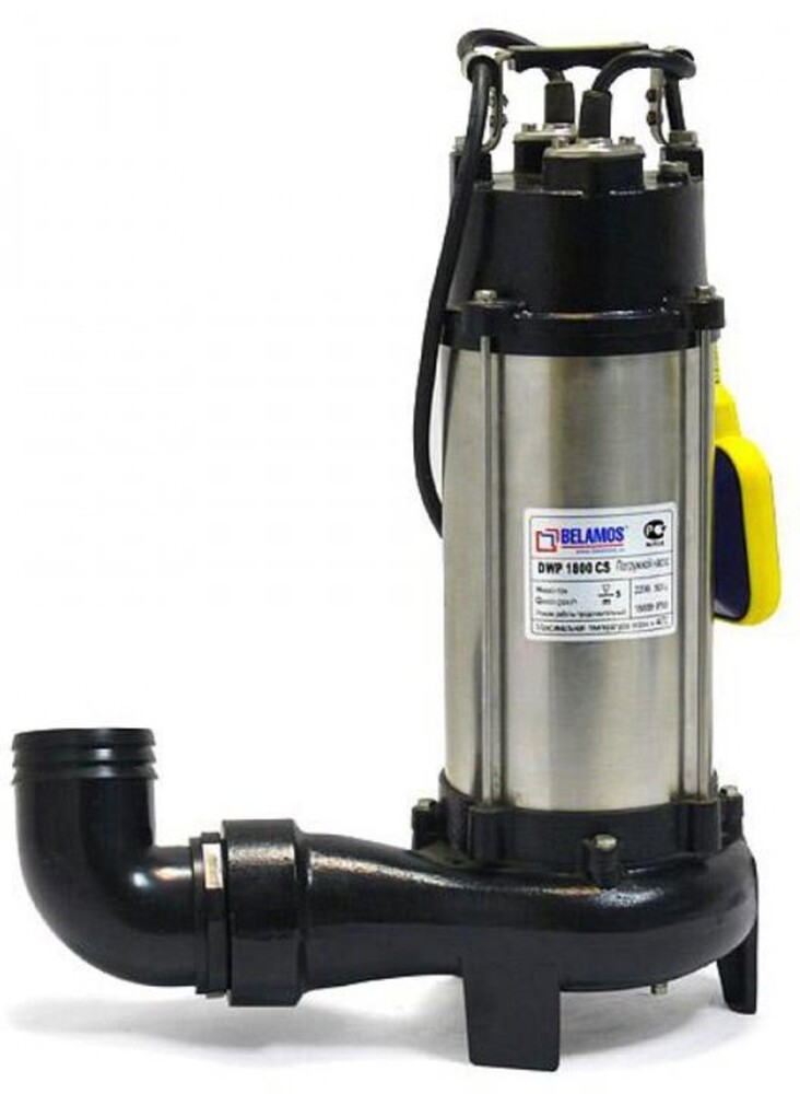 Насос погруж.дренаж. DWP 1100 CS(1, кВт,произ 13980л/ч.,выс под.7 м., встроен.ножи, корп. - чугун)