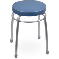 Табурет Фабрик 1 КРУГ винилискожа Синий ТФ01/СИ NIKA*