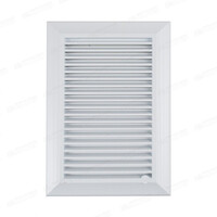 Решетка вентиляционная DOSPEL DUO SMART 140х210 накладная 172х248 с выходом 128х202 (разборная) (007-4175)