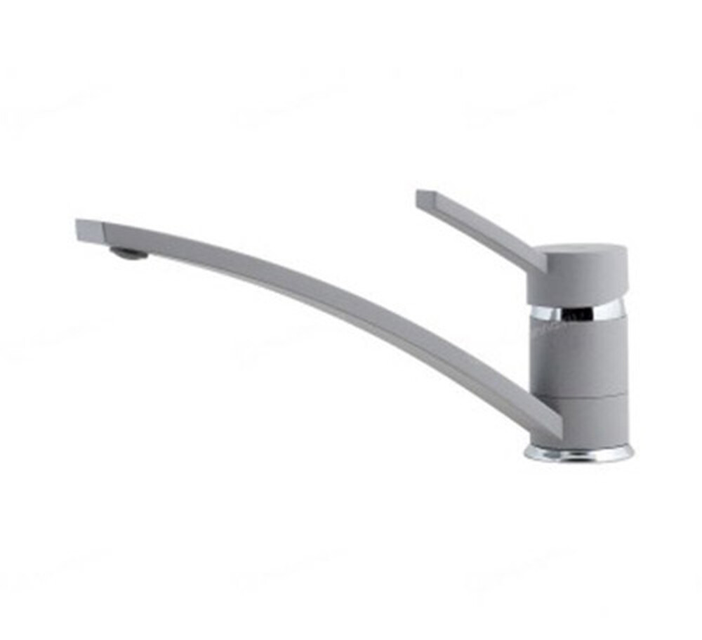 Смеситель Кухня EWIGSTEIN Низкий d-40mm (серый металлик) (17240046)