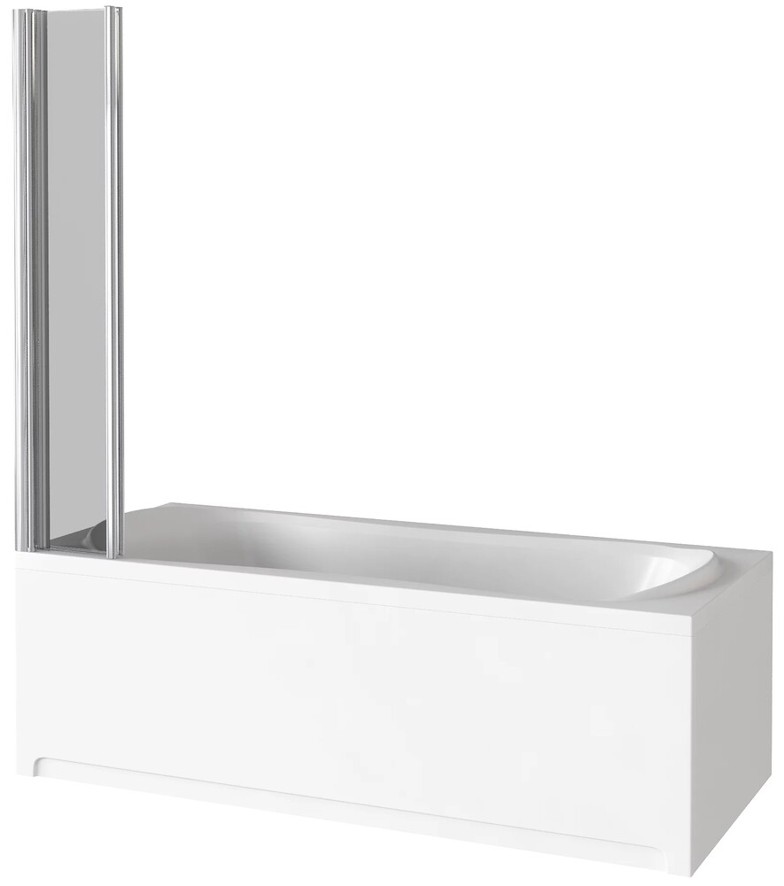 Шторка SCREEN GR5-120-C-CH (4 ств.складная,стекло Прозрачное 6 мм) GOOD DOOR  ПД00082