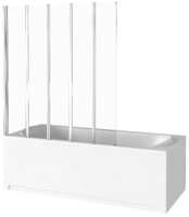 Шторка SCREEN GR5-120-C-CH (4 ств.складная,стекло Прозрачное 6 мм) GOOD DOOR  ПД00082