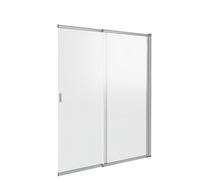 Шторка SCREEN SL-100-C-CH (2 ств.сдвижная со скрытым доводчиком, стекло Прозр.4мм) GOOD DOOR ПД00081