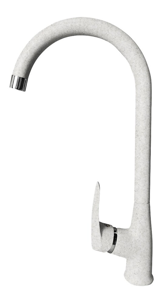 Смеситель Кухня QUARZ GRANFEST  Z3424 d=35 боковой U - образный  белый