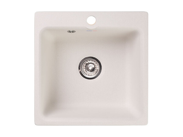 Мойка для кухни GranFest SMART GF-SMART 430 чаша 432х432мм без сифона (430 белый)