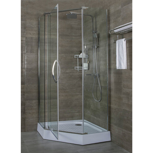 Душевое ограждение ALEX BAITLER AB215-90 (90*90*200) стекло прозрачное 8мм 3к.