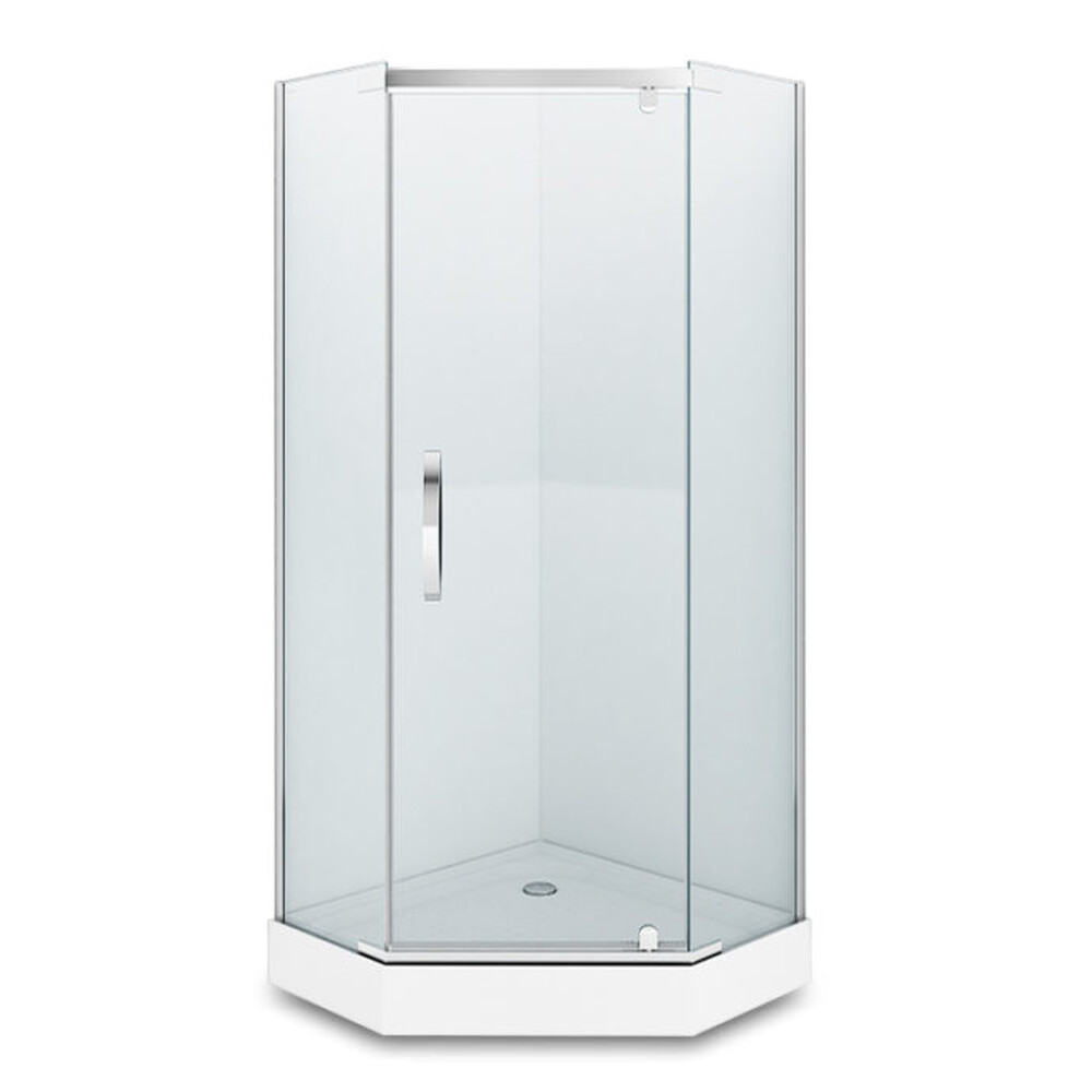 Душевое ограждение ALEX BAITLER AB215-90 (90*90*200) стекло прозрачное 8мм 3к.