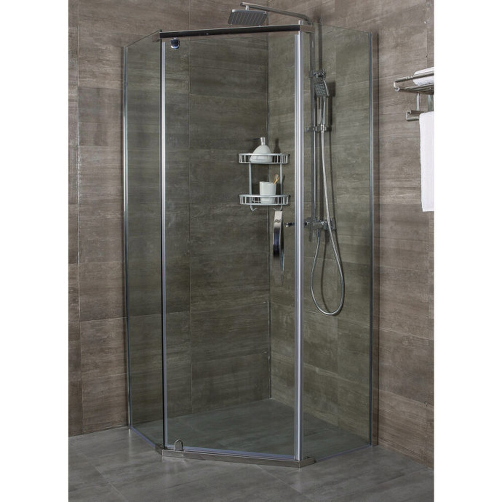 Душевое ограждение ALEX BAITLER AB215-100 (100*100*200) стекло прозрачное 8мм 3к